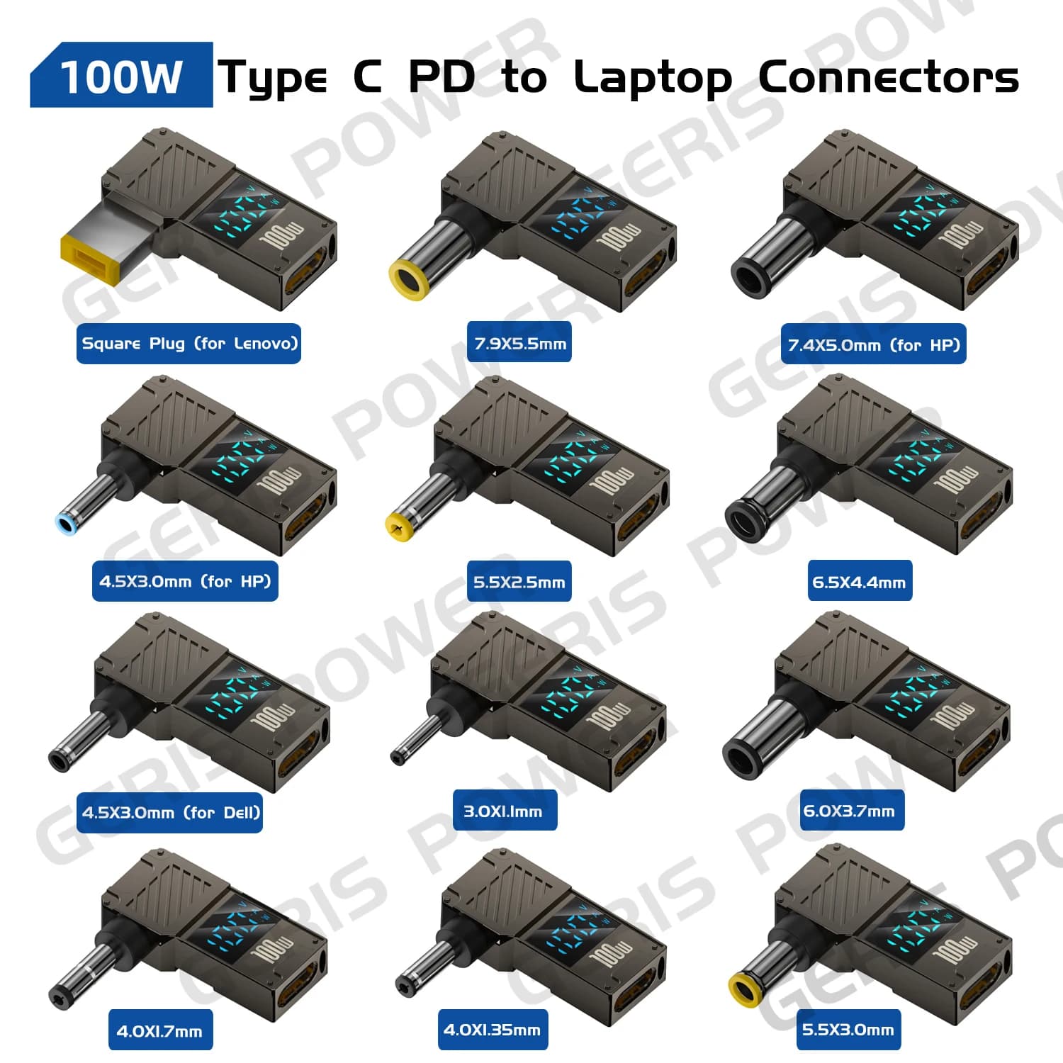 מתאם USB-C ל-DC ללפטופ