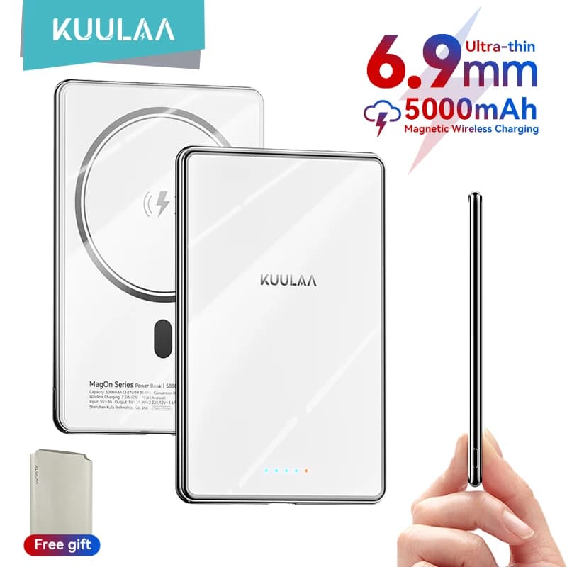 סוללת גיבוי מגנטית KUULAA MagOn 5000mAh